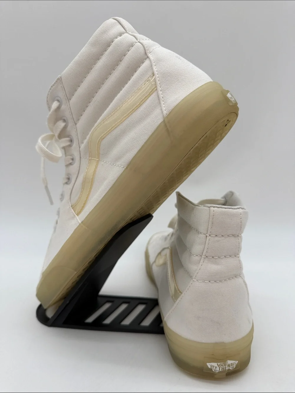 Vans Sk8-Hi Off The Wall Classic Skate 500714 Shoes White Cream Men's Size 11.0